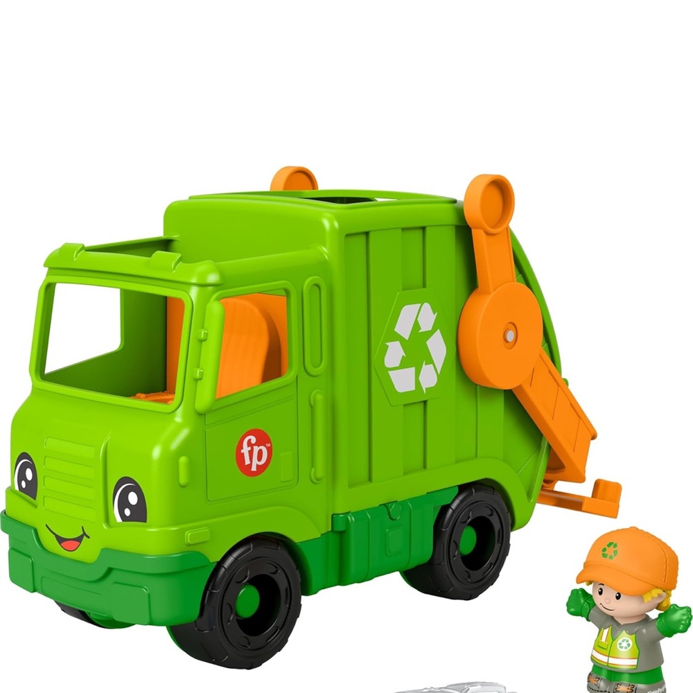 Fisher-Price Bright Green and Orange Eco Truck